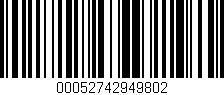 Código de barras (EAN, GTIN, SKU, ISBN): '00052742949802'