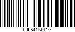 Código de barras (EAN, GTIN, SKU, ISBN): '000541REDM'