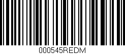 Código de barras (EAN, GTIN, SKU, ISBN): '000545REDM'