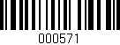 Código de barras (EAN, GTIN, SKU, ISBN): '000571'