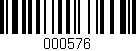 Código de barras (EAN, GTIN, SKU, ISBN): '000576'