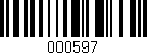 Código de barras (EAN, GTIN, SKU, ISBN): '000597'