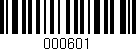 Código de barras (EAN, GTIN, SKU, ISBN): '000601'