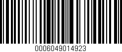 Código de barras (EAN, GTIN, SKU, ISBN): '0006049014923'