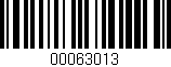 Código de barras (EAN, GTIN, SKU, ISBN): '00063013'
