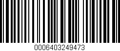Código de barras (EAN, GTIN, SKU, ISBN): '0006403249473'