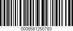 Código de barras (EAN, GTIN, SKU, ISBN): '0006561250793'
