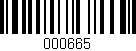 Código de barras (EAN, GTIN, SKU, ISBN): '000665'