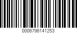 Código de barras (EAN, GTIN, SKU, ISBN): '0006798141253'