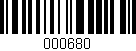 Código de barras (EAN, GTIN, SKU, ISBN): '000680'