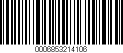 Código de barras (EAN, GTIN, SKU, ISBN): '0006853214106'