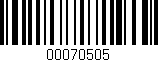 Código de barras (EAN, GTIN, SKU, ISBN): '00070505'