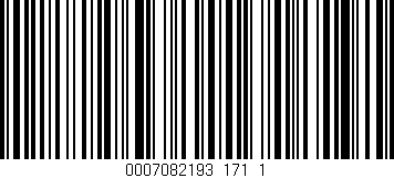 Código de barras (EAN, GTIN, SKU, ISBN): '0007082193_171_1'