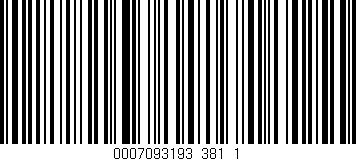 Código de barras (EAN, GTIN, SKU, ISBN): '0007093193_381_1'