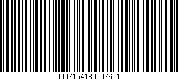 Código de barras (EAN, GTIN, SKU, ISBN): '0007154189_076_1'