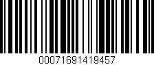 Código de barras (EAN, GTIN, SKU, ISBN): '00071691419457'