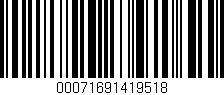 Código de barras (EAN, GTIN, SKU, ISBN): '00071691419518'