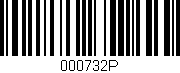 Código de barras (EAN, GTIN, SKU, ISBN): '000732P'