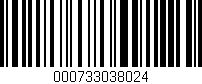 Código de barras (EAN, GTIN, SKU, ISBN): '000733038024'