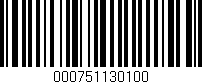 Código de barras (EAN, GTIN, SKU, ISBN): '000751130100'