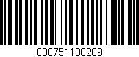 Código de barras (EAN, GTIN, SKU, ISBN): '000751130209'