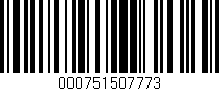 Código de barras (EAN, GTIN, SKU, ISBN): '000751507773'