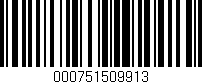 Código de barras (EAN, GTIN, SKU, ISBN): '000751509913'