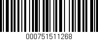 Código de barras (EAN, GTIN, SKU, ISBN): '000751511268'
