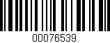 Código de barras (EAN, GTIN, SKU, ISBN): '00076539'
