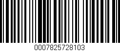Código de barras (EAN, GTIN, SKU, ISBN): '0007825728103'