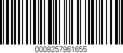 Código de barras (EAN, GTIN, SKU, ISBN): '0008257961655'