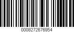 Código de barras (EAN, GTIN, SKU, ISBN): '0008272676954'