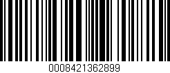 Código de barras (EAN, GTIN, SKU, ISBN): '0008421362899'