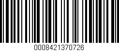 Código de barras (EAN, GTIN, SKU, ISBN): '0008421370726'