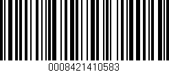 Código de barras (EAN, GTIN, SKU, ISBN): '0008421410583'
