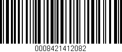 Código de barras (EAN, GTIN, SKU, ISBN): '0008421412082'