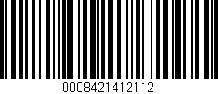 Código de barras (EAN, GTIN, SKU, ISBN): '0008421412112'