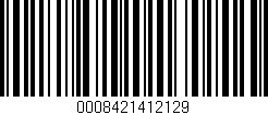 Código de barras (EAN, GTIN, SKU, ISBN): '0008421412129'
