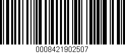 Código de barras (EAN, GTIN, SKU, ISBN): '0008421902507'