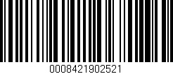 Código de barras (EAN, GTIN, SKU, ISBN): '0008421902521'