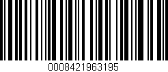 Código de barras (EAN, GTIN, SKU, ISBN): '0008421963195'