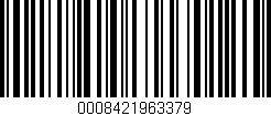 Código de barras (EAN, GTIN, SKU, ISBN): '0008421963379'