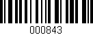Código de barras (EAN, GTIN, SKU, ISBN): '000843'