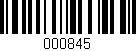 Código de barras (EAN, GTIN, SKU, ISBN): '000845'