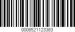 Código de barras (EAN, GTIN, SKU, ISBN): '0008521123383'