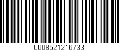 Código de barras (EAN, GTIN, SKU, ISBN): '0008521216733'