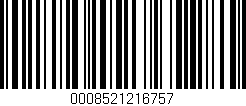 Código de barras (EAN, GTIN, SKU, ISBN): '0008521216757'