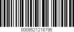 Código de barras (EAN, GTIN, SKU, ISBN): '0008521216795'