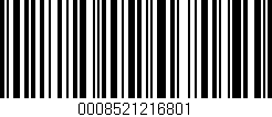 Código de barras (EAN, GTIN, SKU, ISBN): '0008521216801'