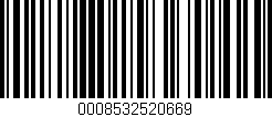 Código de barras (EAN, GTIN, SKU, ISBN): '0008532520669'